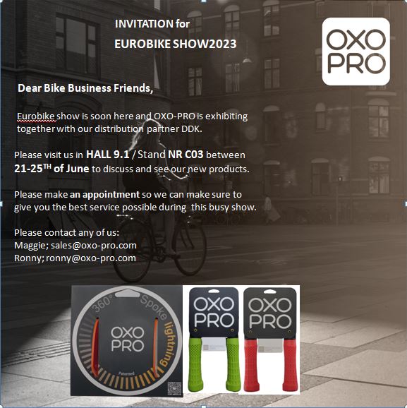 EUROBIKE SHOW 2023, HALL 9.1/STAND NR C03